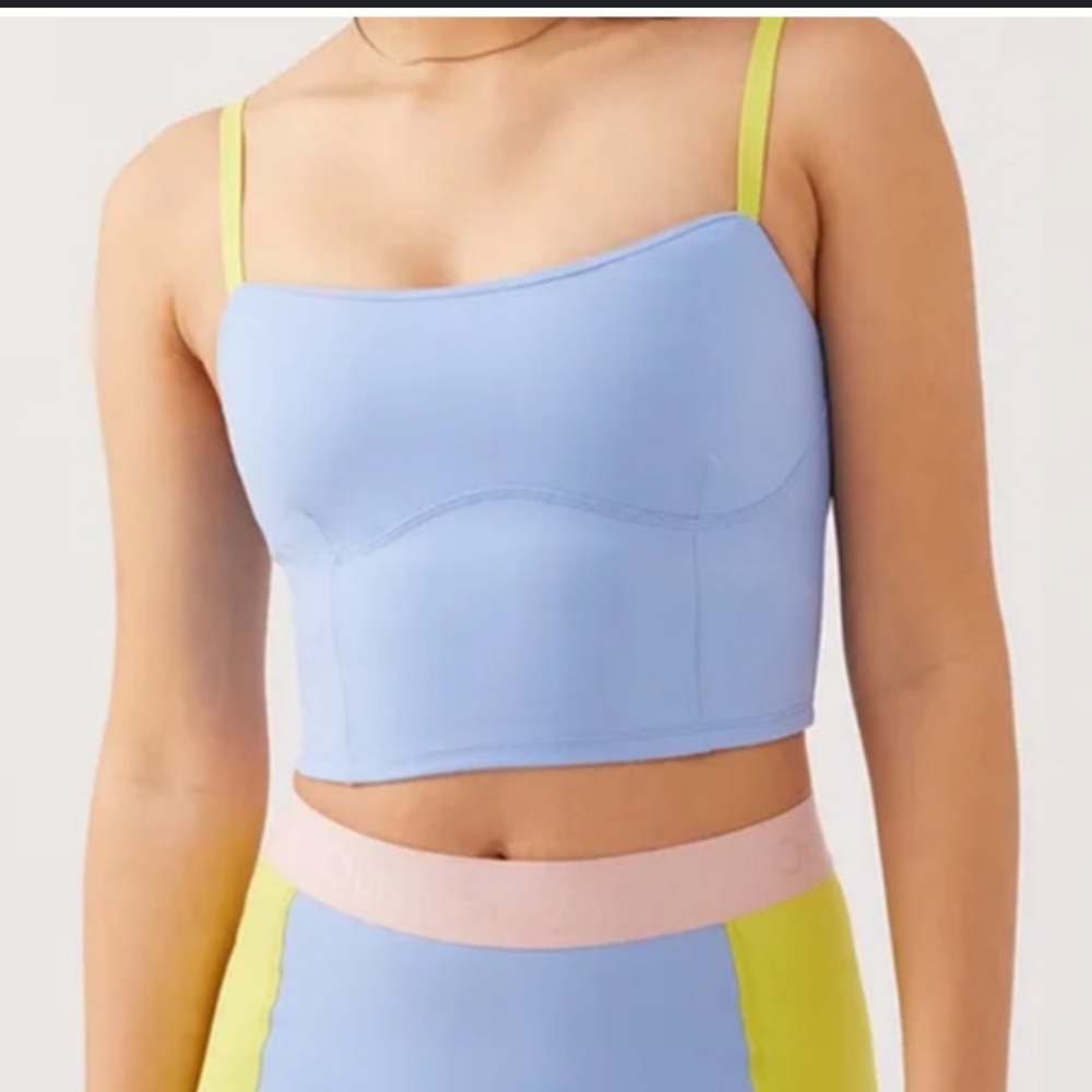 Outdoor Voices Superform Femme Crop Sky/Lime - Picture 2 of 7